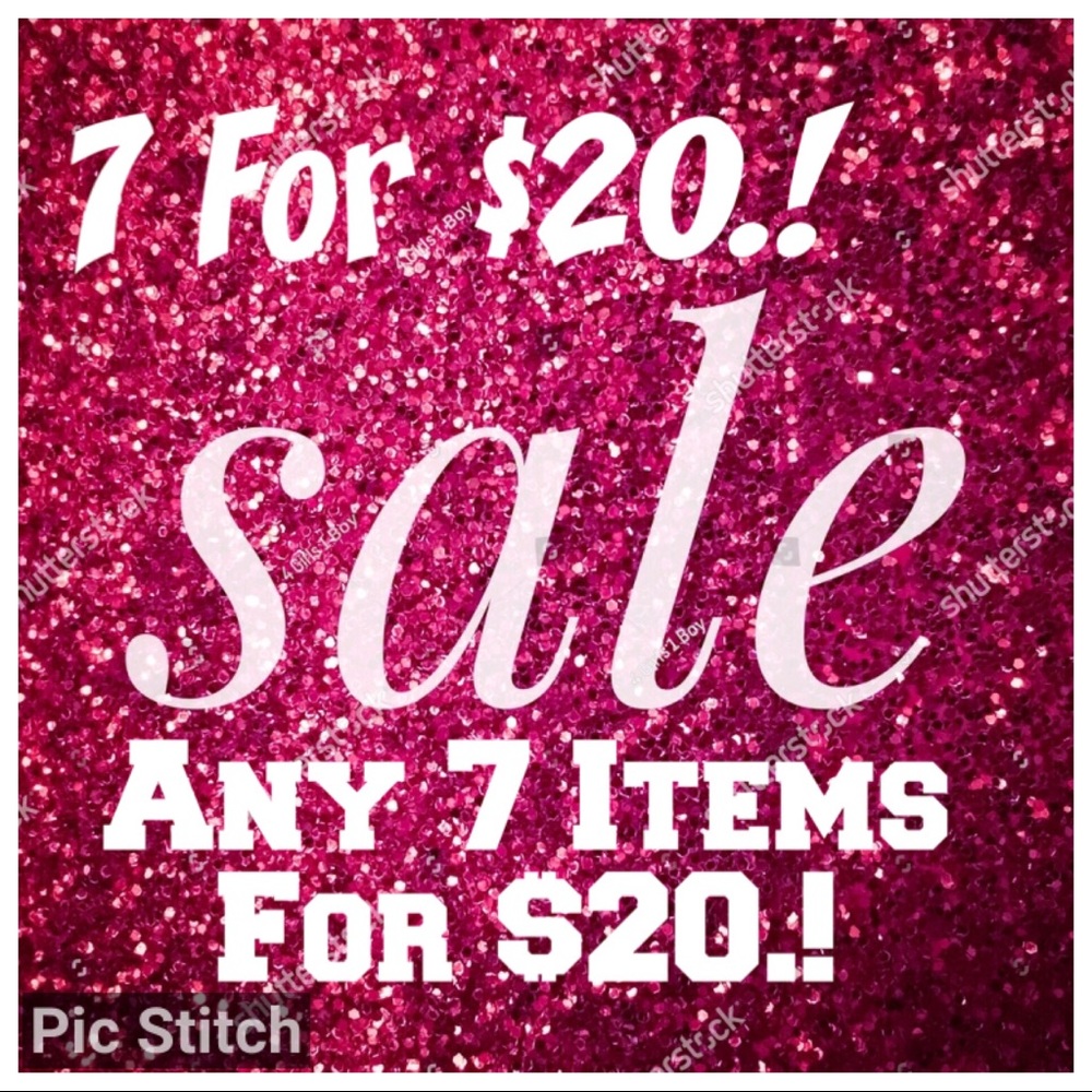 Bundle any 7 items for $20